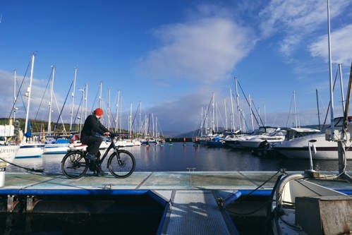 Explore Bute on bike - either bring your own on the ferry or rent an eBike with bike Bute.