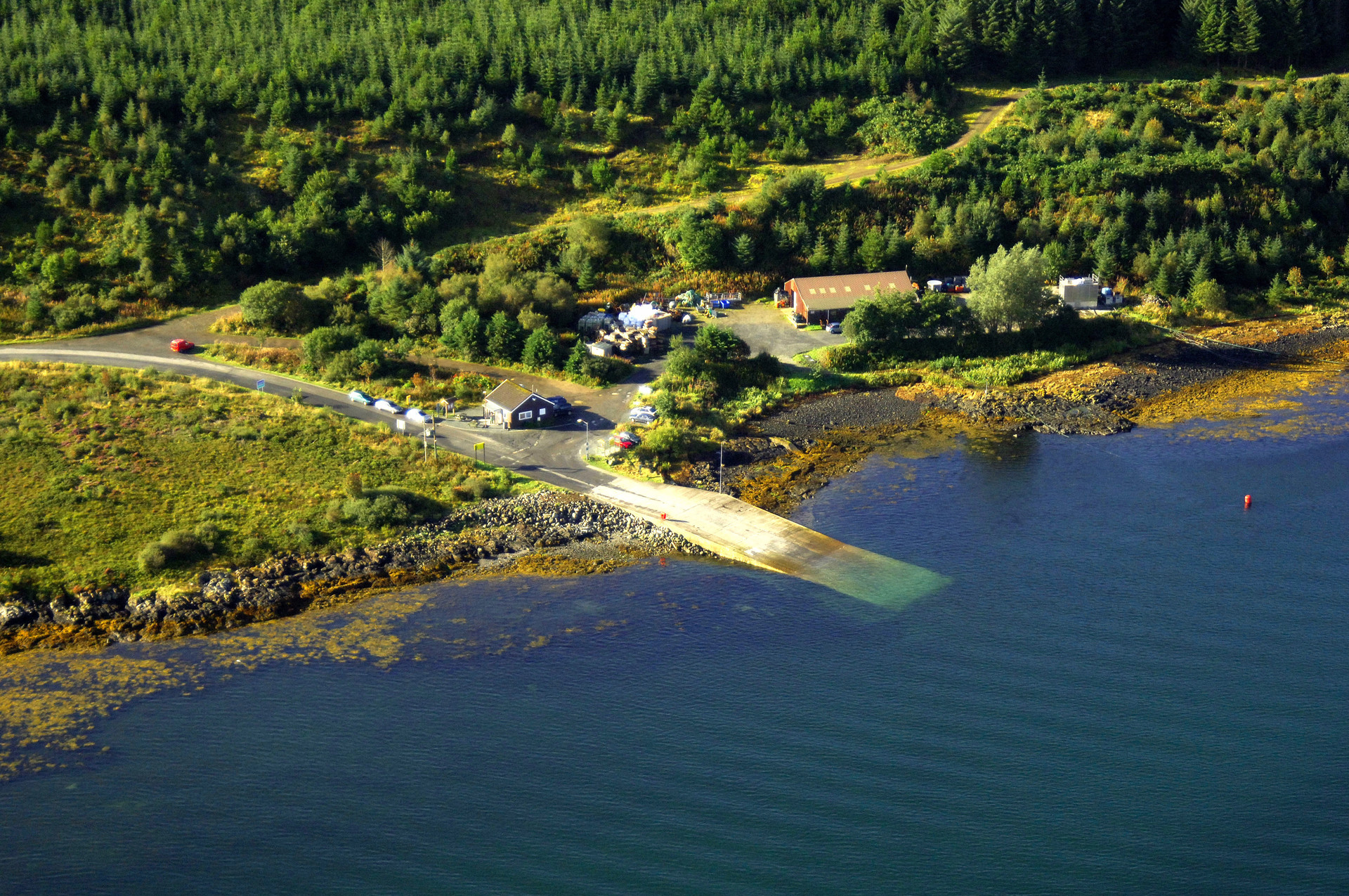 Background image - Lochaline Ferry Fishnish Marinas.Com