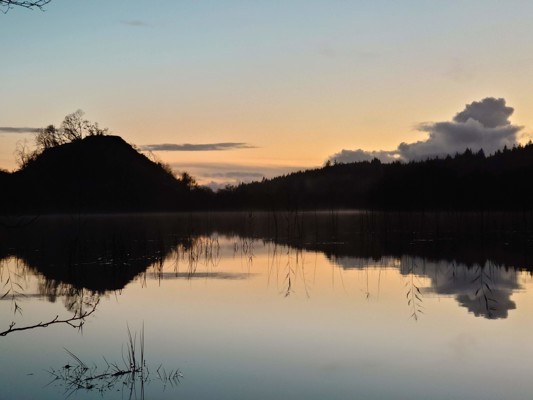 Still Waters, Loch Barnluasgan. Heather Thomas Smith. Nov 2022