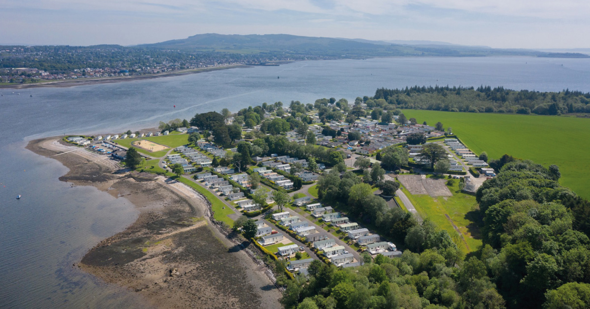 Background image - Rosneath Castle Park Aerial 1200