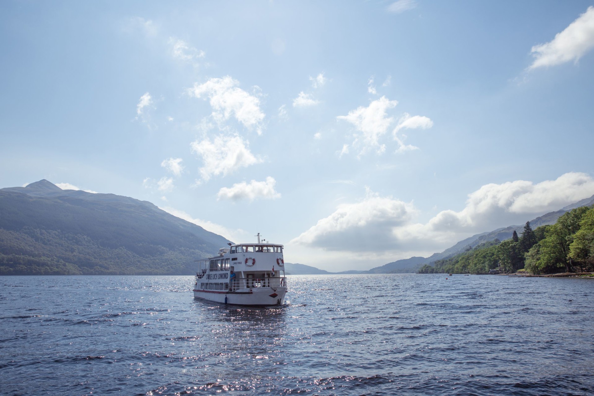 Background image - Boat On Loch Lomond