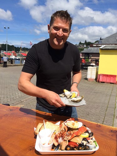 When in Oban - Try one of the Seafood Shack's heaving seafood platters.
