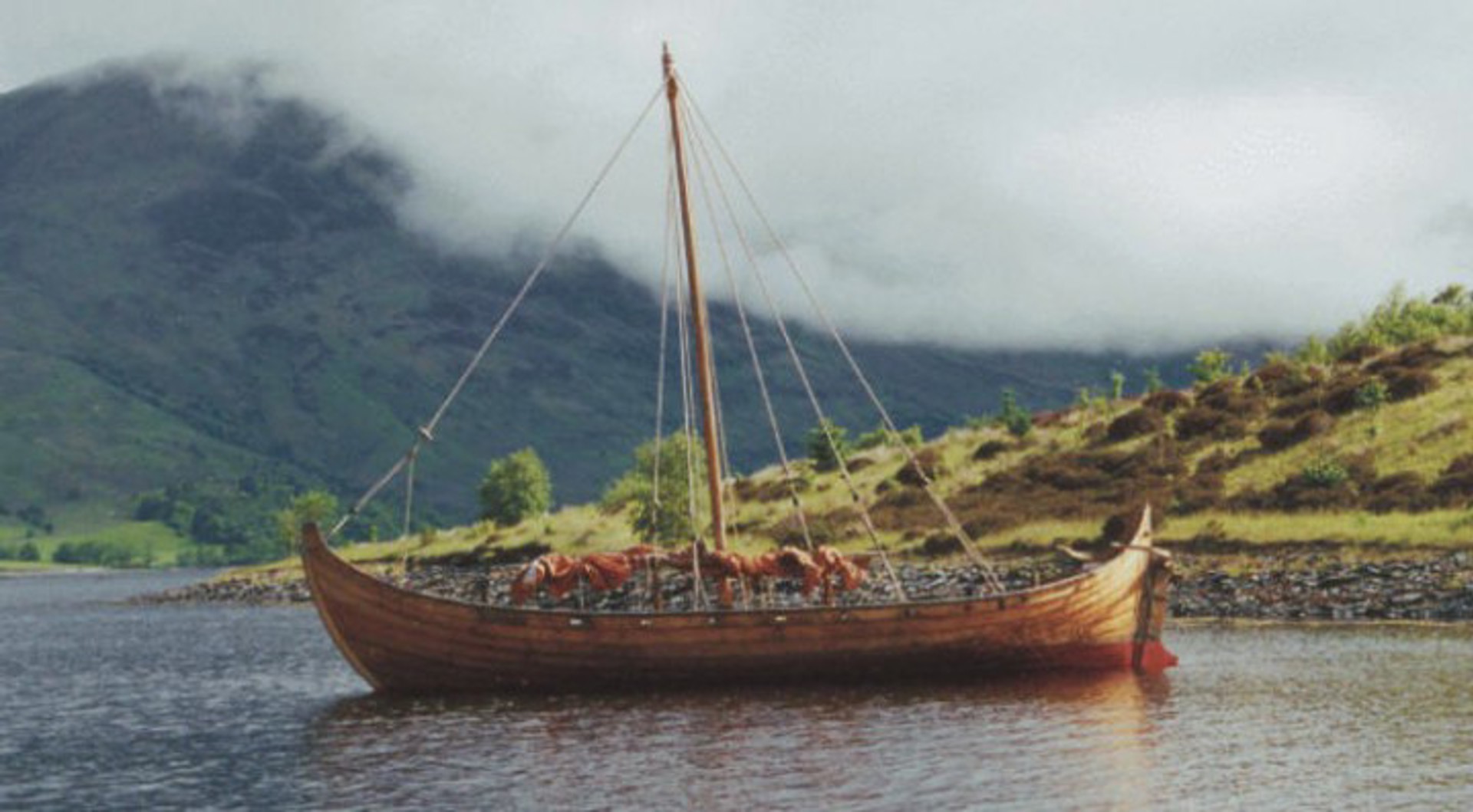 Background image - Kintyre Viking Replica Hebridean Galley Birlinn The Aileach