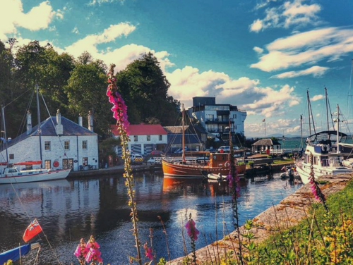 Crinan Canal is a beautiful stop on your way to Ford.