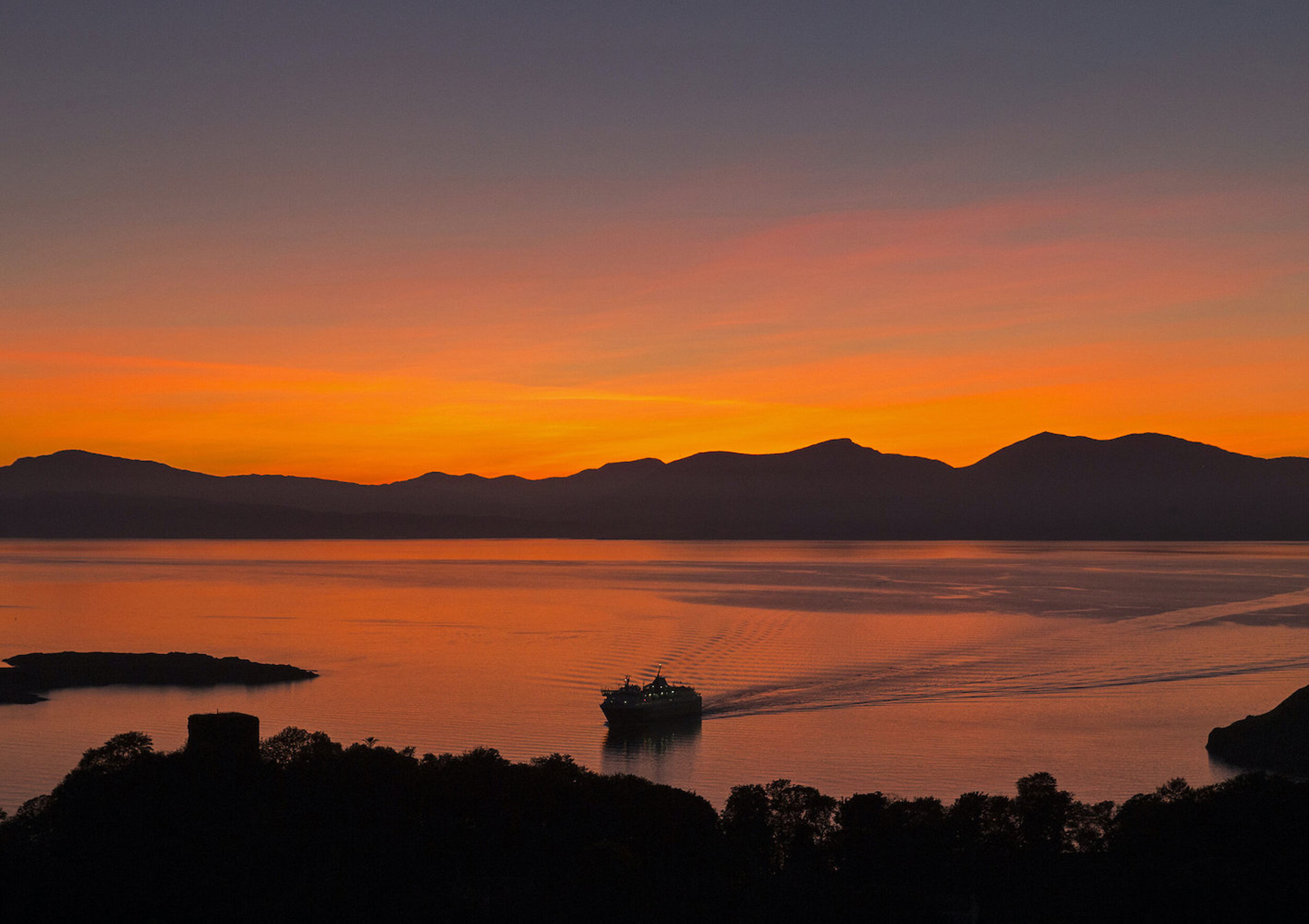 Background image - Bid4oban Oban Sunset