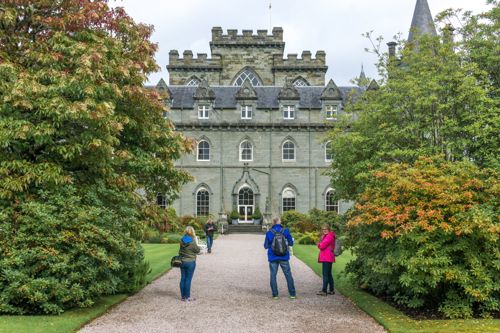 Inveraray Castle is now a popular visitor destination in mid Argyll.