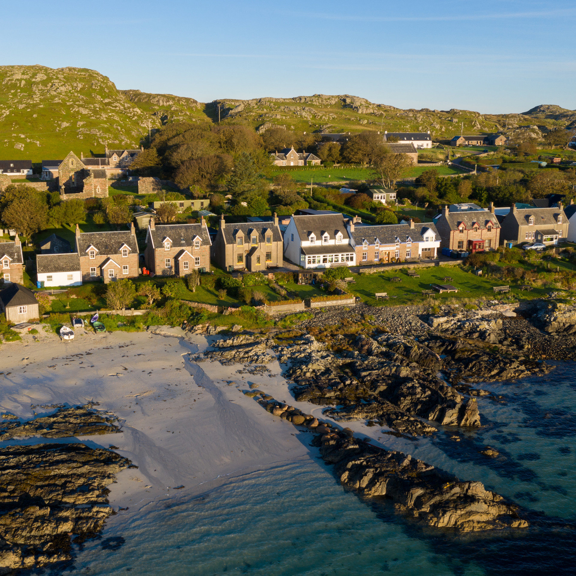 Background image - Argyll Hotel Iona Aerial View