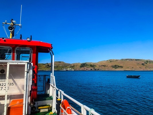 Onboard The Kerrera Ferry, Katy Runacres Kelpie Media