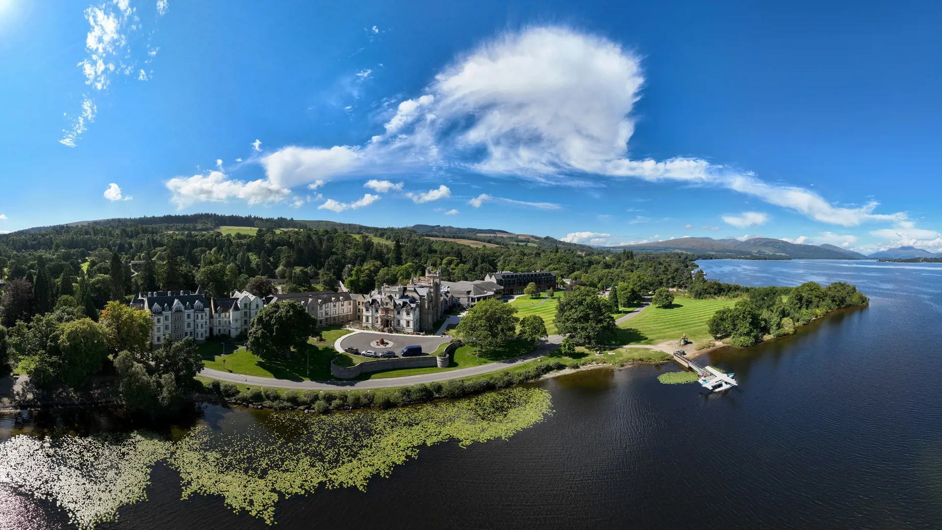 Cameron House Hotel Aerial Loch Lomond Photo