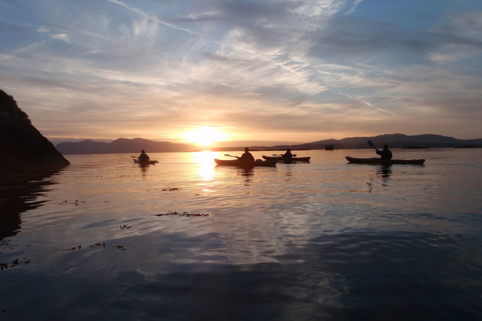 Background image - Kayaking Sunset 2