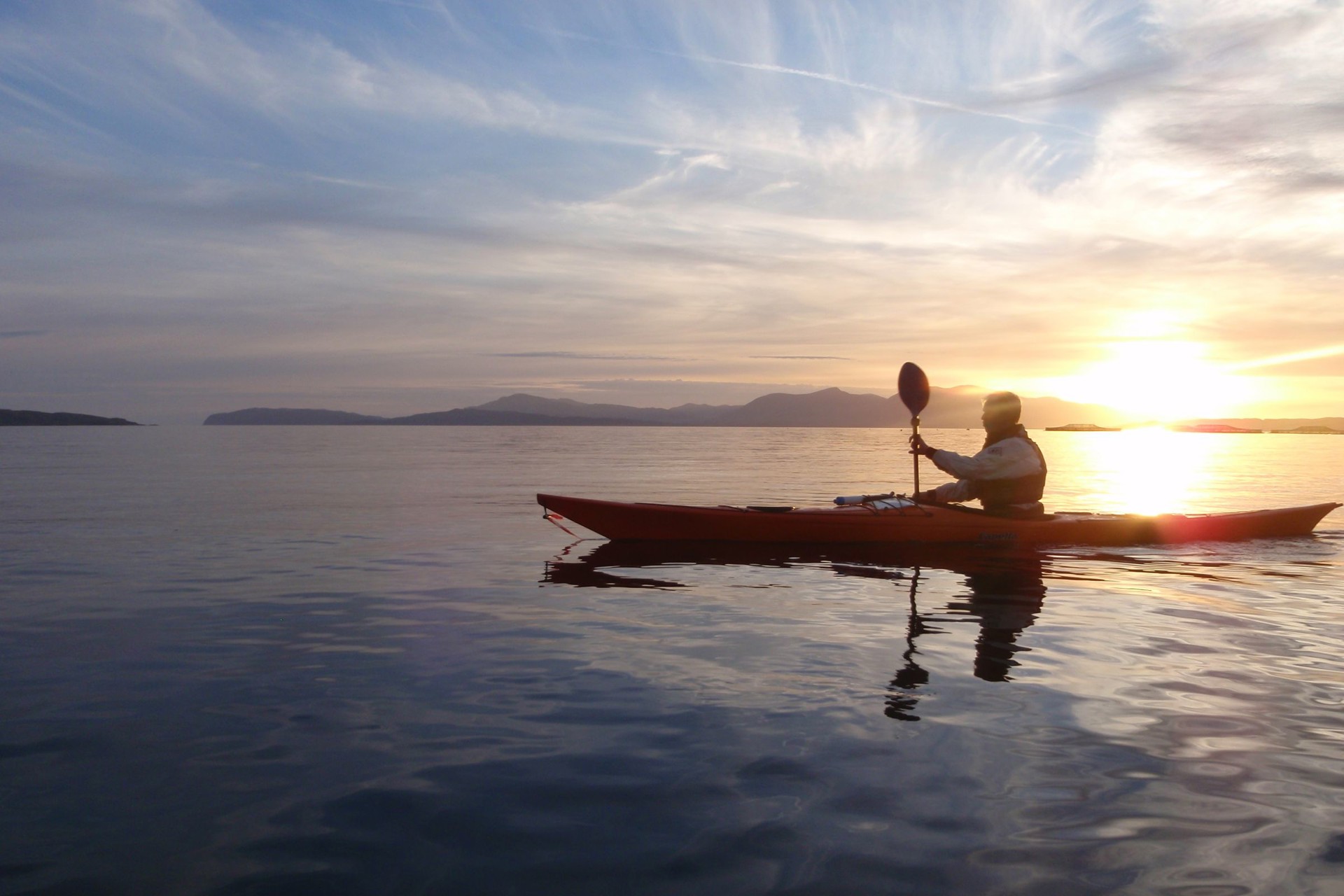 Background image - Kayaking Sunset