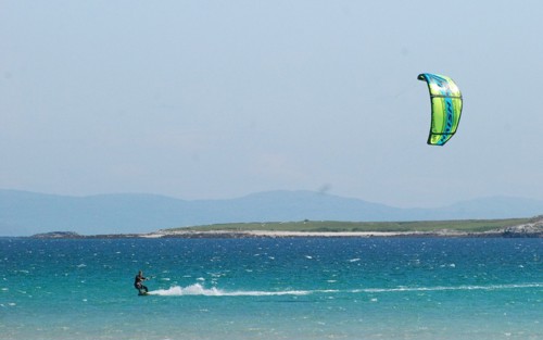 With almost guaranteed waves and winds, Tiree is the perfect destination for kite surfing.