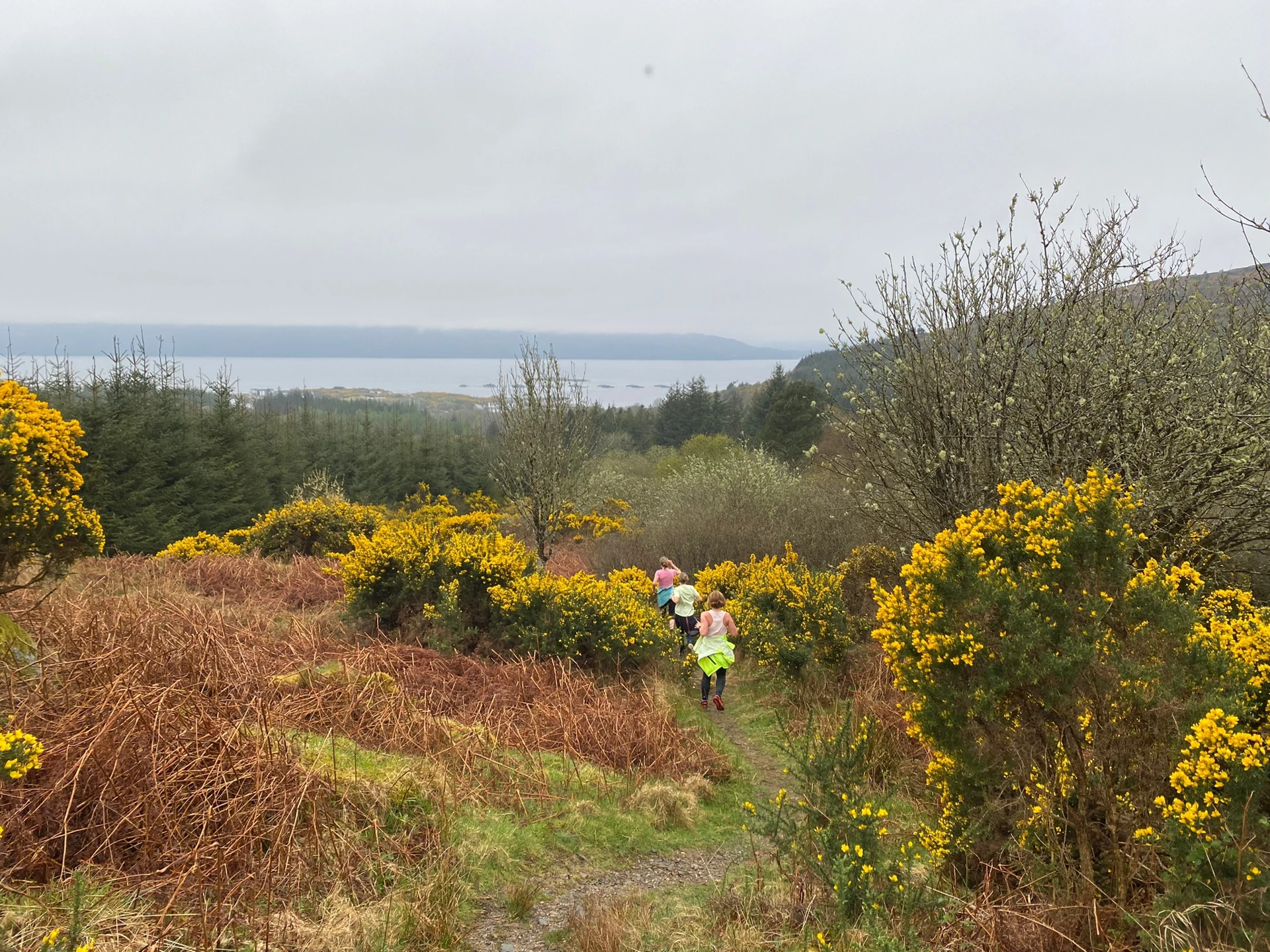Running Towards Loch Fyne