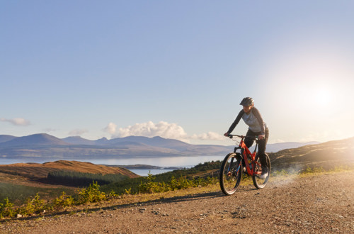 When mountain biking in Argyll, stunning views are a guarantee.