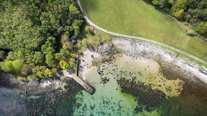 DJI 0253_Drone shot of cyclist Argyll