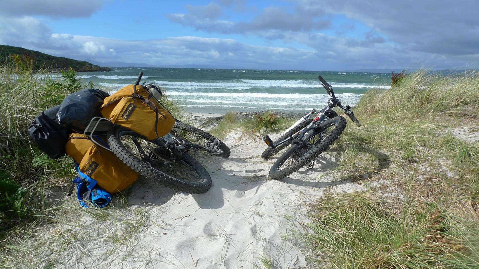 Background image - Bikes On Beach Gigha