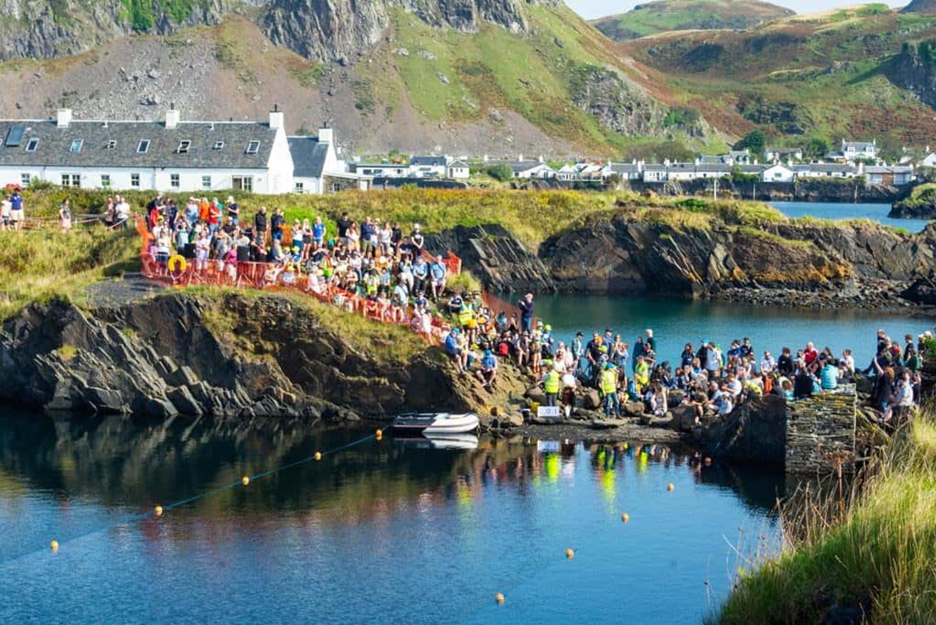 World Stone Skimming Championchips. CREDIT Easdale