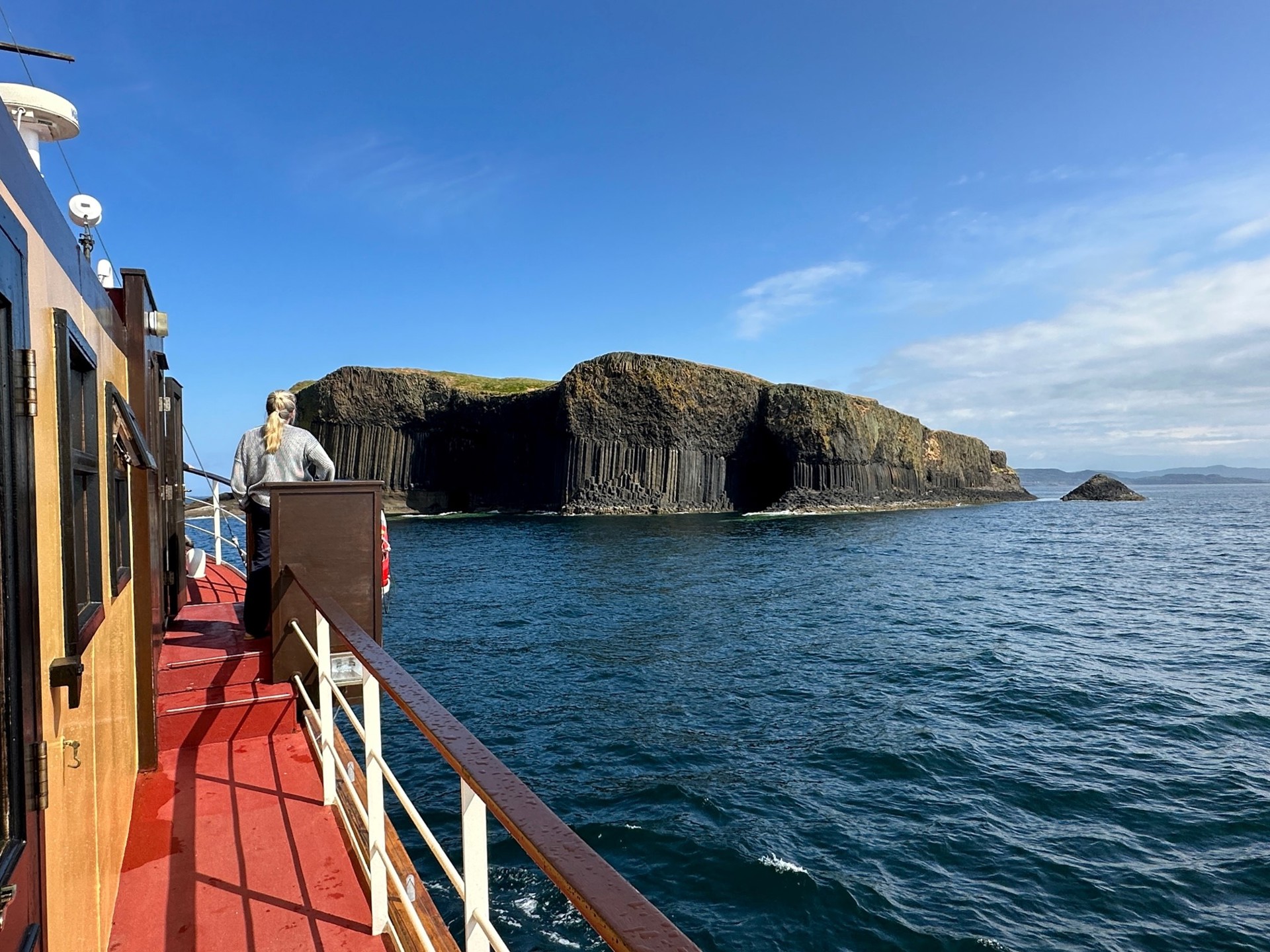 Background image - Tracey Davies Looking To Staffa