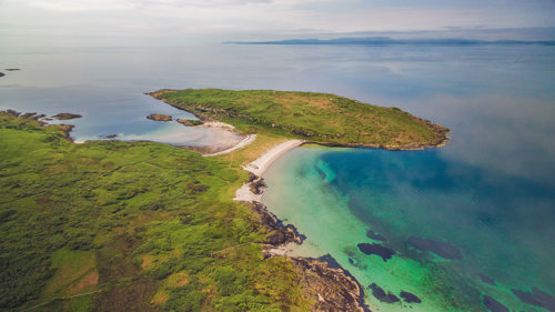The community-owned Isle of Gigha, the most southerly and one of the most beautiful of the Hebridean Islands.