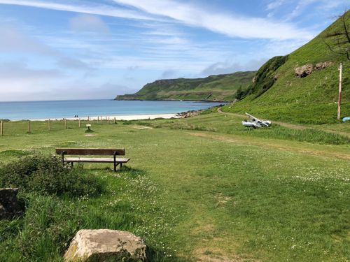 Calgary Bay is a wonderfully tranquil spot to visit.