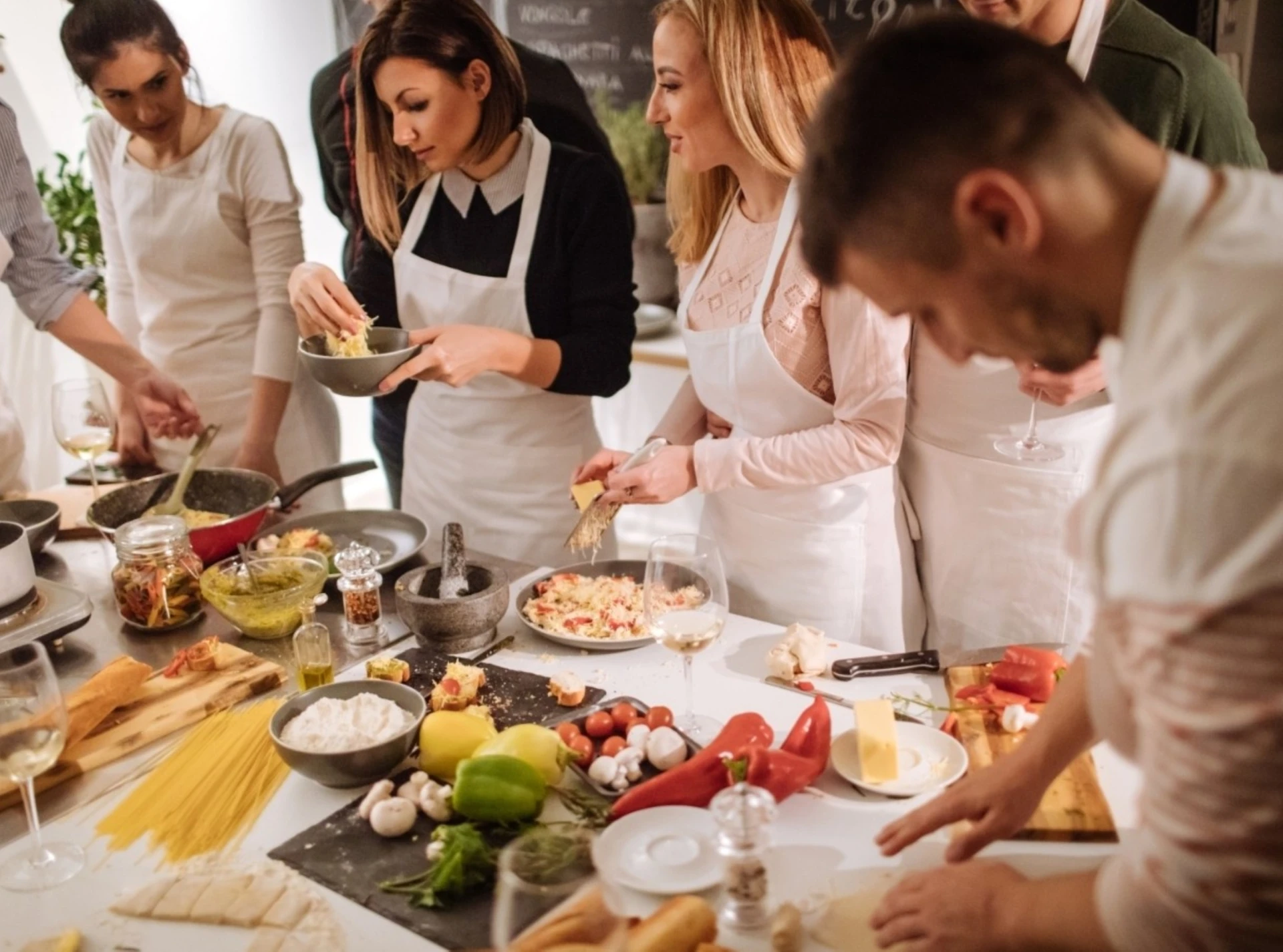 Cooking Class In Progress