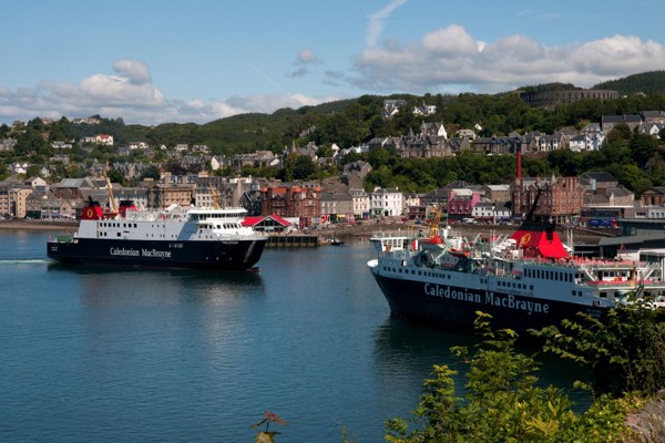 MV Finlaggan And MV Isle Of Mull In Oban Bay