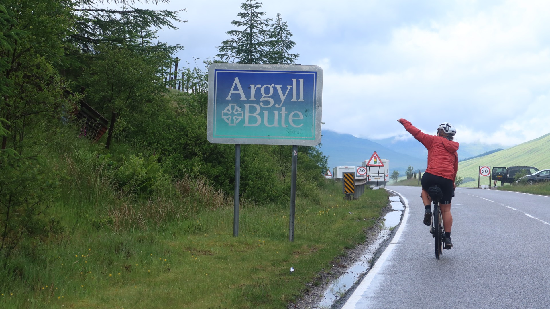 Background image - Jenny Graham On Bike Argyll Sign Markusstitz