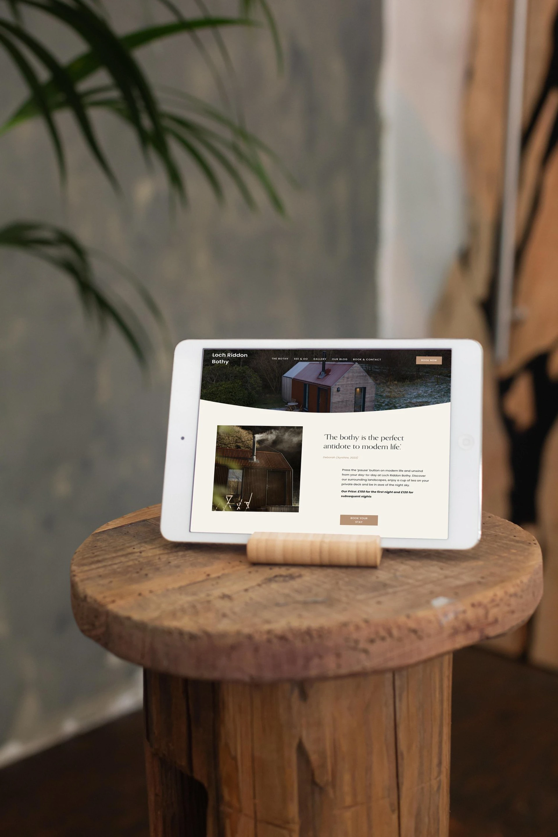 Loch Riddon Bothy Web Design Creative Globe Studio 1
