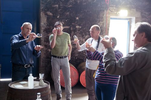 A whisky tour at Glen Scotia Distillery is the perfect way to toast to your journey.