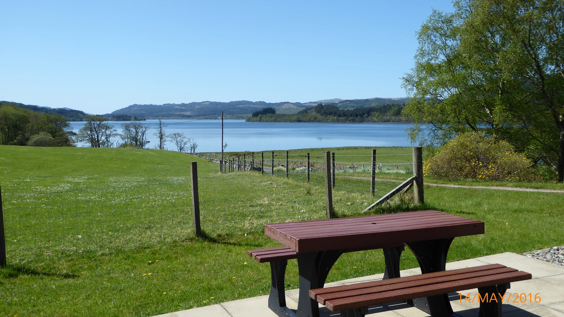 Barr Beithe Lower Picnic Table And Loch Awe