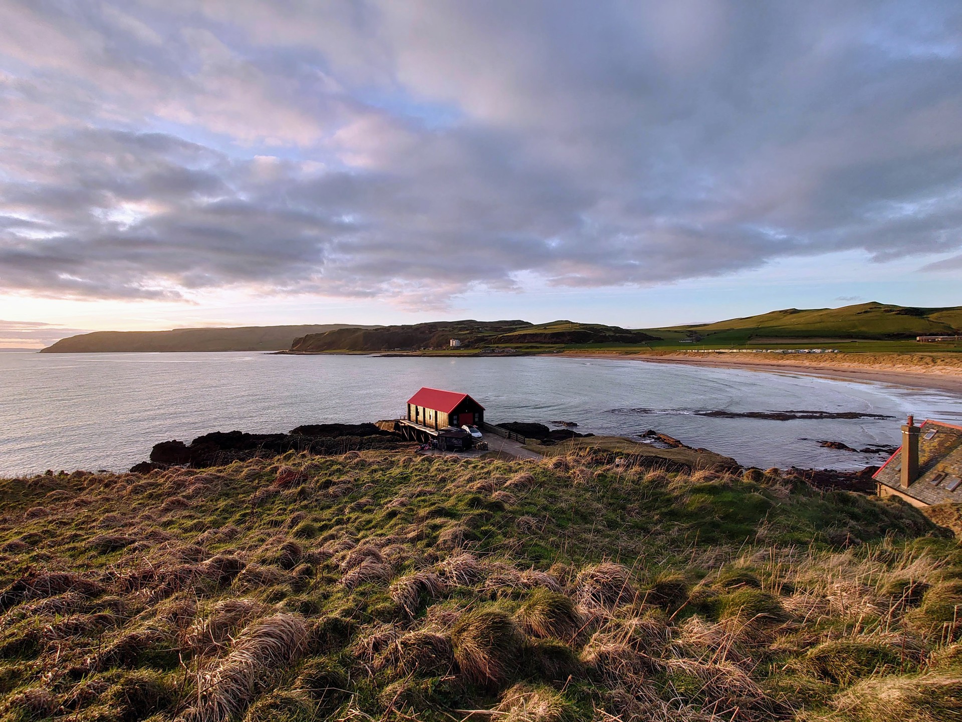 Background image - Heathery Heights The Boatshed, Dunaverty , Kintyre